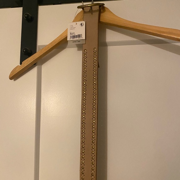 Free people Alpine studded belt in cream - Picture 2 of 3